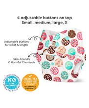 SuperBottoms Basic Reusable Cloth Diaper Donut Print- Multicolor