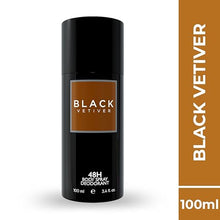 ColorBar 48H Body Spray Deodorant - Black Vetiver, Long-Lasting Freshness, For Men, 100 ml (Pack of 2)