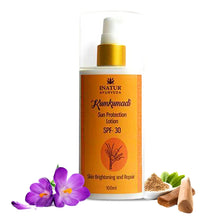 Buy 2 Get 1 Free INATUR Sunscreen - SPF 30 PA++ Kumkumadi Sun Protection Lotion - SPF 30 PA++ (100 ml)