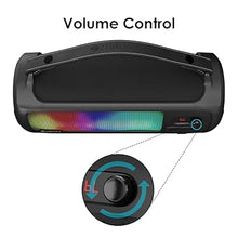 ZEBRONICS Rocket 500 20W Output, Portable Wireless Speaker with Bluetooth, TWS, 15h Backup, FM Radio, USB, AUX, 6.3mm Wired Mic Support, RGB Lights, Detachable Carry Strap