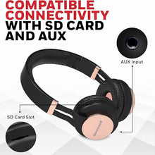 Honeywell Suono P10 Bluetooth V5.0 Wireless Over Ear Headphone with mic- Rose Gold