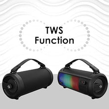 ZEBRONICS Rocket 500 20W Output, Portable Wireless Speaker with Bluetooth, TWS, 15h Backup, FM Radio, USB, AUX, 6.3mm Wired Mic Support, RGB Lights, Detachable Carry Strap