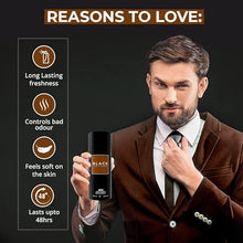ColorBar 48H Body Spray Deodorant - Black Vetiver, Long-Lasting Freshness, For Men, 100 ml (Pack of 2)