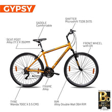 Firefox Bikes 700C (Gypsy V 21S) Hybrid Bike | Mustard/Black