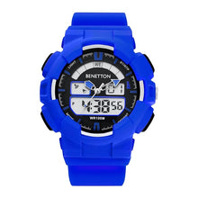 United Colors of Benetton Sport Ana-Digi Dial Round Case Digital Quartz Unisex Watch - UWUCG0600