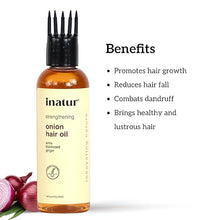 inatur Onion | Amla, Blackseed, and Ginger for Hair Growth and Shine Hair Oil (100 ml)