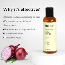 inatur Onion | Amla, Blackseed, and Ginger for Hair Growth and Shine Hair Oil (100 ml)
