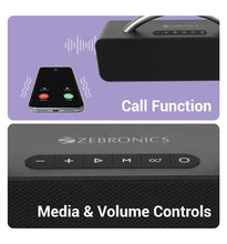 ZEBRONICS Rocket 200, BTv5.0, USB, AUX, Deep Bass,Media & TWS 20 W Bluetooth Home Audio Speaker Black