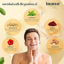 inatur Gold Facial Kit | 4 Steps for Skin Rejuvenating Deep Nourishing Anti-aging Radiance | Natural & Vegan | With Saffron, Hibiscus, Patchouli & Almond Oil | For All Skin Types | 100g