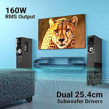 Zebronics Hammer Dual Tower Speaker with Powerful 160W RMS Output, Deep Bass, 10" Subwoofers, 2X Wireless mic, Karaoke, Bluetooth 5.0, LED Display, Remote Control, FM Radio & Glossy Finish (Black)