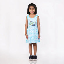 Super Bottoms A-line Dress - Tie-Dye Blues (2-4 Years )