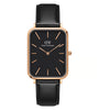 Daniel Wellington Quadro Women Black Rectangle Dial Analog Watch - DW00100449