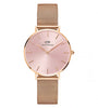 Daniel Wellington Petite Women Light Pink Round Dial Analog Watch - DW00100367