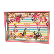 Ekaani LEATHER STICH RECT TRAY