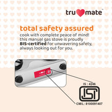 truflame SS2BB/1501 – Best 2 Burner Gas Stove with Brass Burner & Dip Tray