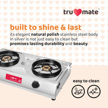 truflame SS2BB/1501 – Best 2 Burner Gas Stove with Brass Burner & Dip Tray