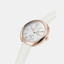 Furla Women Silver Analog Leather Watch WW00013004L3