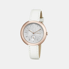 Furla Women Silver Analog Leather Watch WW00013004L3