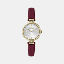 Furla Women Silver Analog Leather Watch WW00018003L2