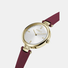 Furla Women Silver Analog Leather Watch WW00018003L2