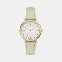 Furla Women Beige Analog Leather Watch WW00023003L2