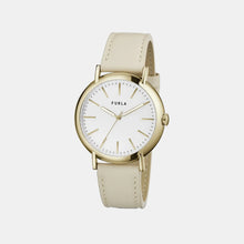 Furla Women Beige Analog Leather Watch WW00023003L2