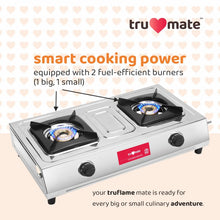 truflame SS2CIB/1401 – Heavy Duty 2 Burner Gas Stove with Cast Iron Burners