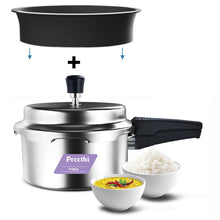 Preethi 2.5L Triply Outerlid Pressure Cooker with Spill Splash Shield (PC 037) 2.5 L Outer Lid Induction Bottom Pressure Cooker (Triply)