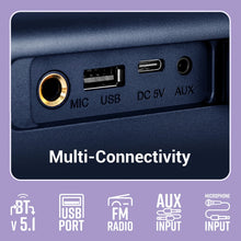 ZEBRONICS Rocket 200, BTv5.0, USB, AUX, Deep Bass,Media & TWS 20 W Bluetooth Home Audio Speaker Blue