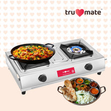 truflame SS2BB/1502 – Affordable Brass Burner Gas Stove with Dip Tray