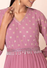 Indya Pink Mirror And Pearl Fringe Belt