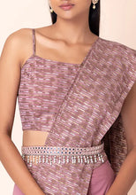 Indya Pink Mirror And Pearl Fringe Belt