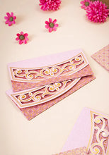 Indya Blush Pink Geometric Print Shagun Envelope (Set of 10)