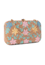 Indya Pink Bead Embroidered Clutch