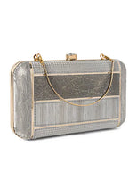 Indya Silver Glitter Clutch