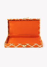 Indya Orange Gota Patti Embellished Shagun Box