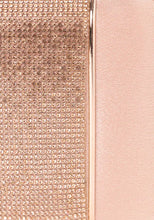 Indya Rose Gold Embellished Rectangular Clutch