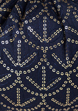 Indya Navy Blue Sequin Embroidered Potli