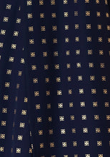 Indya Navy Ikat Foil Flared Skirt with Cancan XL (Only Skirt)