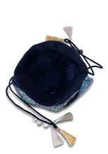 Indya Navy Blue Sequin Embroidered Potli