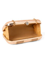 Indya Rose Gold Embellished Clutch