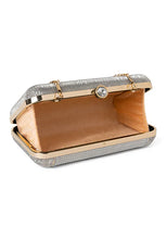 Indya Silver Glitter Clutch