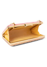 Indya Pastel Pink Bead Embroidered Clutch