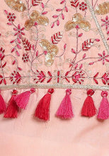 Indya Blush Pink Embroidered Neck Rayon A-Line Kurta XL Size (Only Kurta )