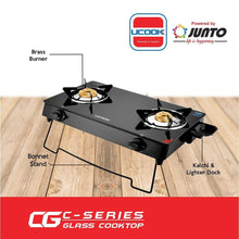 COOKTOP- UCOOK JUNTO TWO BURNER GLASS TOP- C 600X330