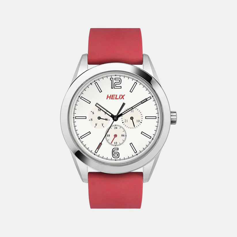 Helix Men Brass Dial & Straps Analogue Watch TW031HG18– Vvalyou