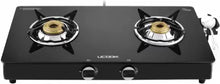 UCOOK JUNTO A Series 2 Burners Glass Top Stainless Steel Manual Gas Stove  (2 Burners)