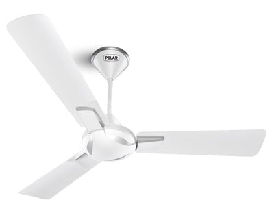 POLAR EFISAVY High Air Delivery Ceiling Fan - Angel White | With Powerful 100% Copper Motor, Wider Blades and Anti-Dust Coating | Sleek & Modern Style Ceiling Fan For Home, Bedroom & Living Room
