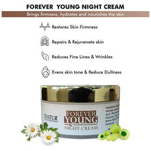 Buy 2 Get 1 Free INATUR Forever Young Night Cream, Free from Paraben & Sulphate, 50