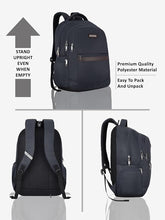 Lavie Sport 50cm Alliance Pro 37 Litres Casual Backpack with Padded Laptop Sleeve | Business Laptop Backpack with Raincover For Men & Women ( Navy Color )